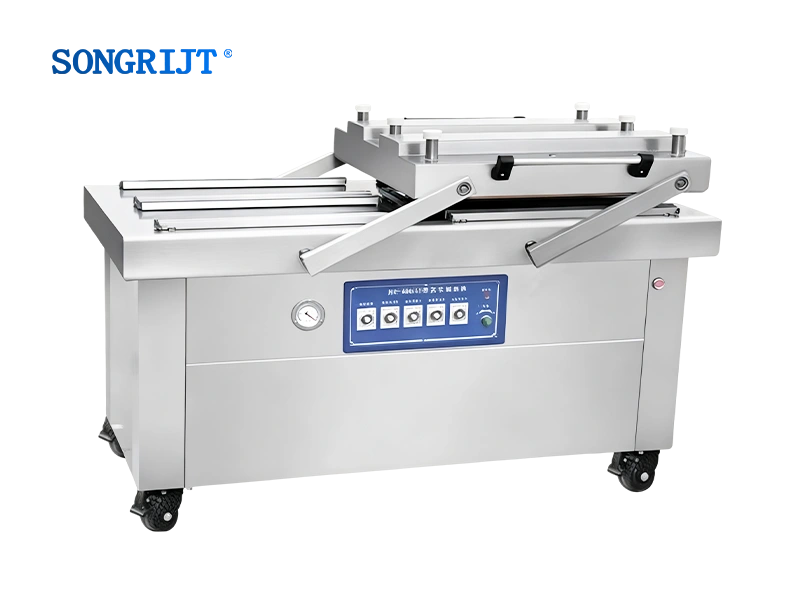 Двухкамерная вакуумная упаковочная машина с утопленным/надувным механизмом